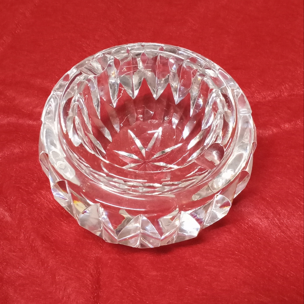 Waterford Ireland vintage Cut Crystal ashtray.